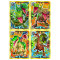 Lego Jurassic World 2 Karten - Sammelkarten Trading Cards (2022) - LE10 + LE11 + LE12 + LE13 Gold Karten