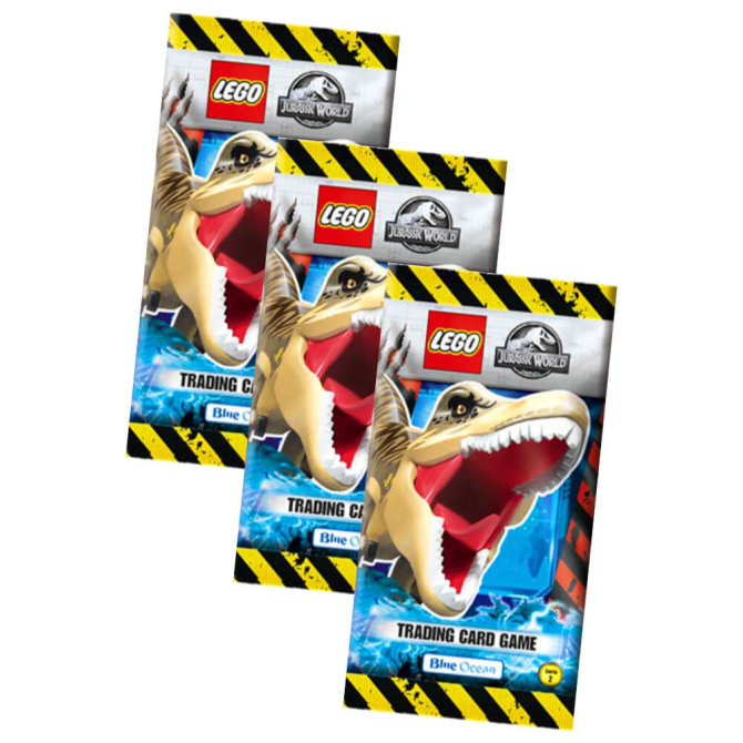 Lego Jurassic World 2 Karten - Sammelkarten Trading Cards (2022) - 3 Booster