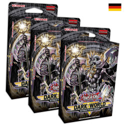 YGO Yu-Gi-Oh! 3 Dark World Structure Decks - Karten...