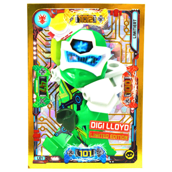Lego Ninjago Karten Trading Cards Serie 5 - Sammelkarten - Gold Karte LE1