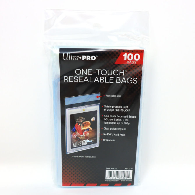 Ultra Pro One Touch Resealable Bags 100 H&uuml;llen Karten Sleeve