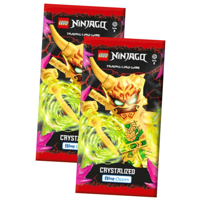 Lego Ninjago Karten Trading Cards Serie 8 - CRYSTALIZED (2023) - 2 Booster Sammelkarten