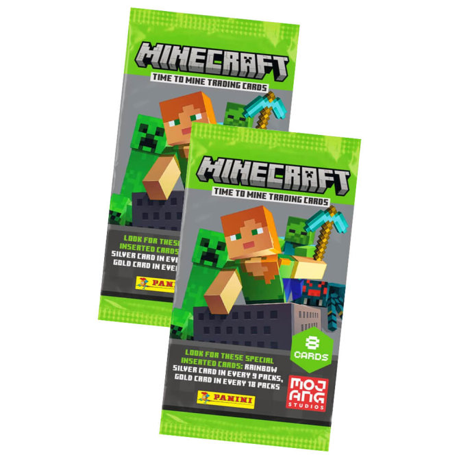 Minecraft 2 Karten Time To Mine - Minecraft Trading Cards (2022) - 2 Booster