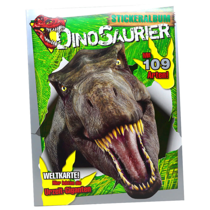 Dinosaurier Sticker Kollektion 2022 Sammelsticker - 1 Album Sammelalbum