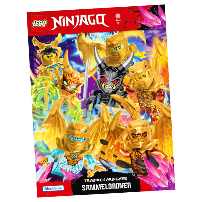 Lego Ninjago Karten Trading Cards Serie 8 - CRYSTALIZED (2023) - 1 Sammelmappe Sammelkarten