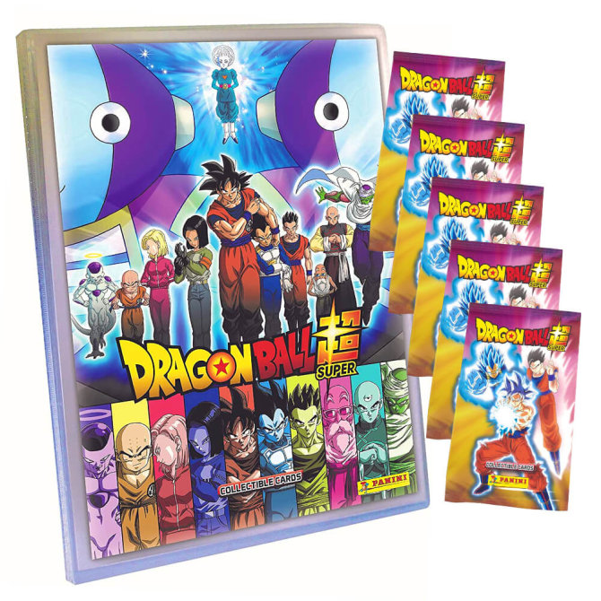Panini Dragon Ball Super Karten (2022) - Trading Cards Sammelkarten - 1 Sammelmappe + 5 Booster