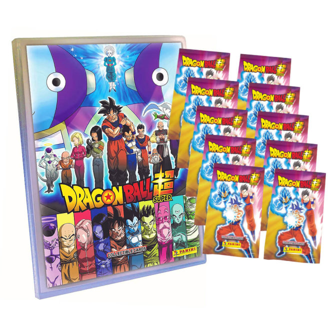 Panini Dragon Ball Super Karten (2022) - Trading Cards Sammelkarten - 1 Sammelmappe + 10 Booster