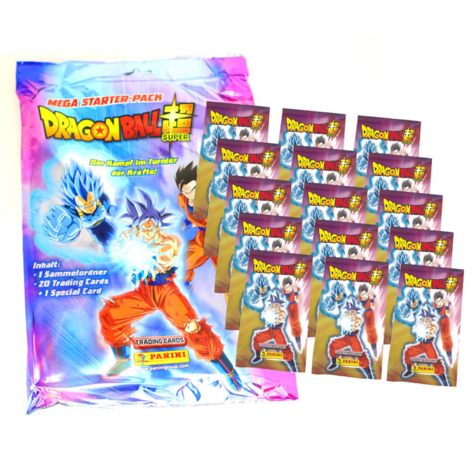 Panini Dragon Ball Super Karten (2022) - Trading Cards Sammelkarten - 1 Starter + 15 Booster