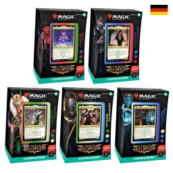 MTG Magic the Gathering - Strassen von Neu-Capenna - Bundle alle 5 Commander Decks - Deutsch