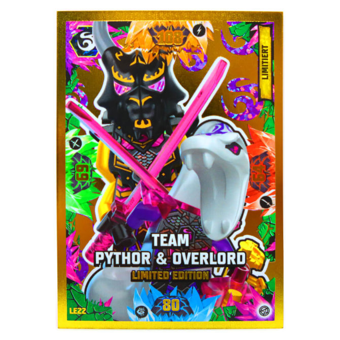 Lego Ninjago Karten Trading Cards Serie 8 - CRYSTALIZED (2023) - Gold Karte LE22 Sammelkarten