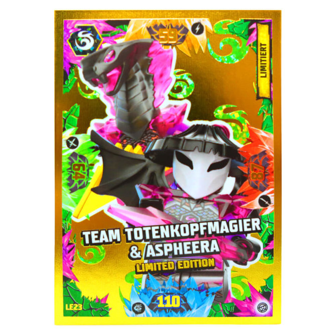 Lego Ninjago Karten Trading Cards Serie 8 - CRYSTALIZED (2023) - Gold Karte LE23 Sammelkarten