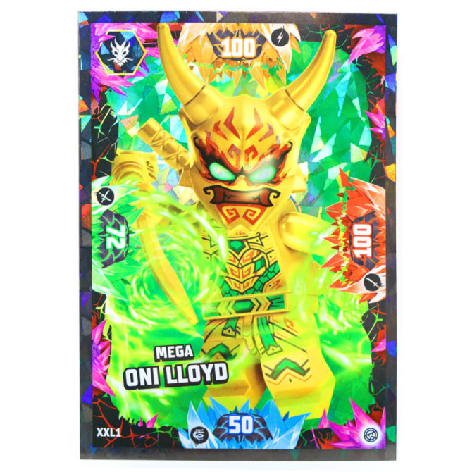 Lego Ninjago Karten Trading Cards Serie 8 - CRYSTALIZED (2023) - Gold Karte XXL1 Sammelkarten