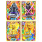 Lego Ninjago Karten Trading Cards Serie 8 - CRYSTALIZED (2023) - LE17 + LE18 + LE19 + LE20 Gold Sammelkarten