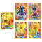 Lego Ninjago Karten Trading Cards Serie 8 - CRYSTALIZED (2023) - LE17 + LE18 + LE19 + LE20 + LE1 Gold Sammelkarten