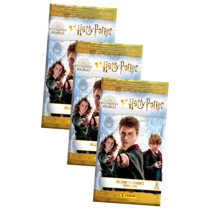 Harry Potter 2 Welcome to Hogwarts Karten - Harry Potter Trading Cards - 3 Booster