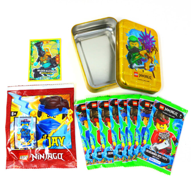 Lego Ninjago Karten Trading Cards Serie 7 - Geheimnis der Tiefe Next Level - 1 MIDI Tin Dose