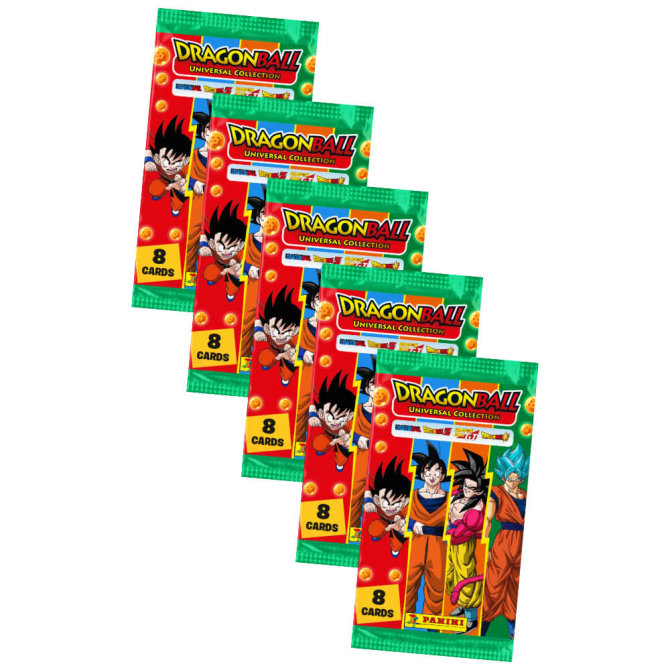 Dragon Ball Universal Collection Karten - Trading Cards (2022) - 5 Booster Sammelkarten