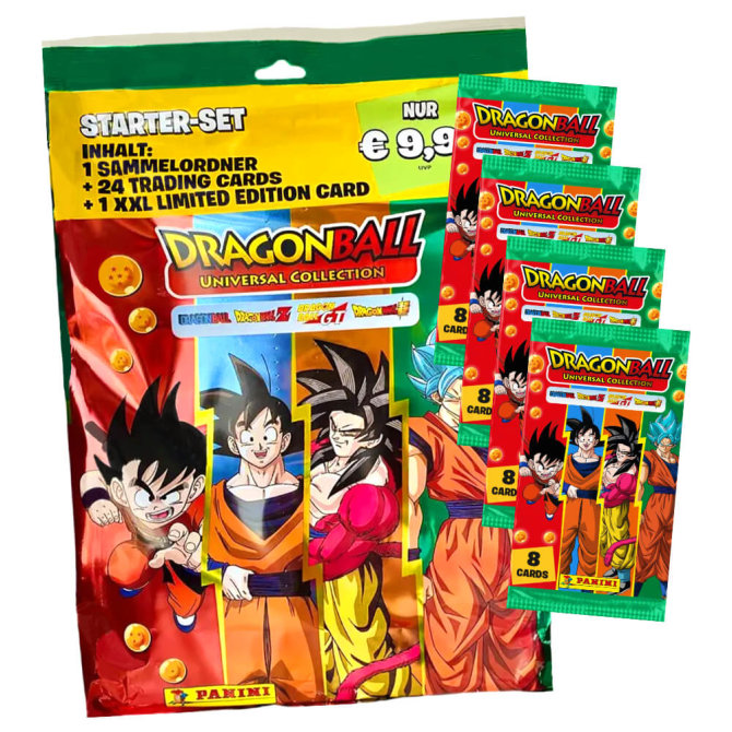 Dragon Ball Universal Collection Karten - Trading Cards (2022) - 1 Starter + 4 Booster