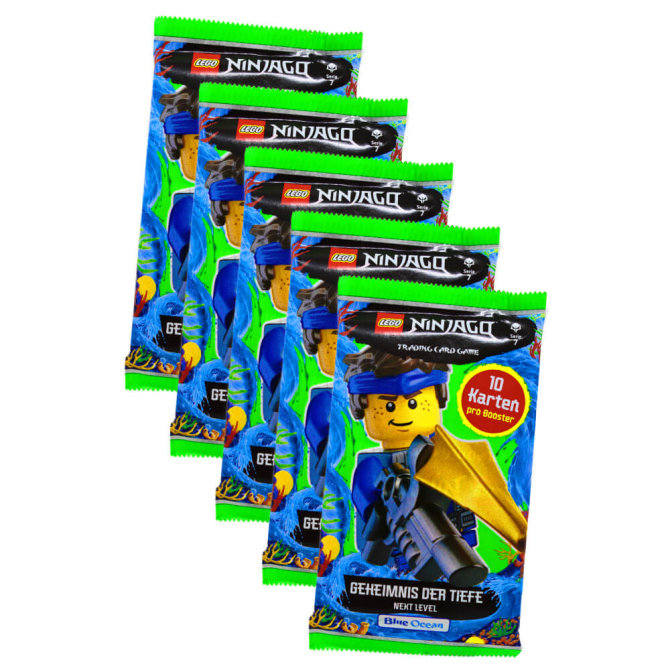 Lego Ninjago Karten Trading Cards Serie 7 - Geheimnis der Tiefe Next Level (2022) - 5 XL Booster