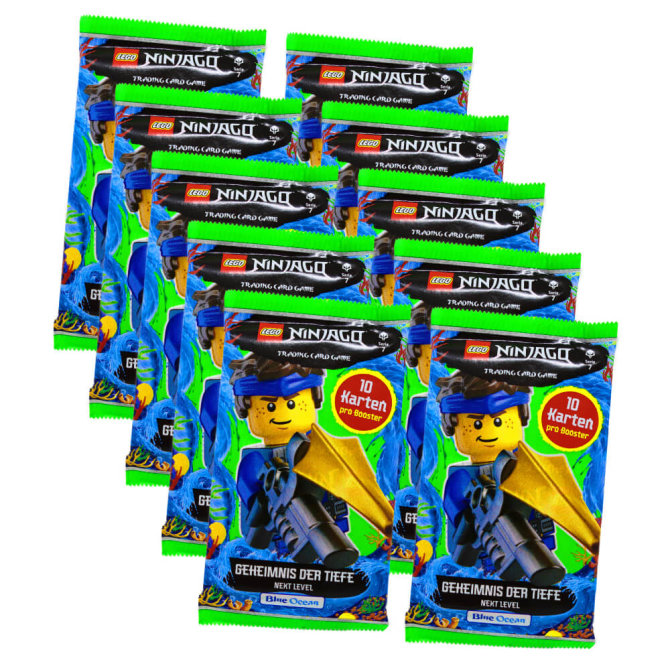 Lego Ninjago Karten Trading Cards Serie 7 - Geheimnis der Tiefe Next Level (2022) - 10 XL Booster