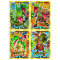 Lego Jurassic World 2 Karten - Sammelkarten Trading Cards (2022) - LE10 + LE11 + LE12 + LE13 Gold Karten