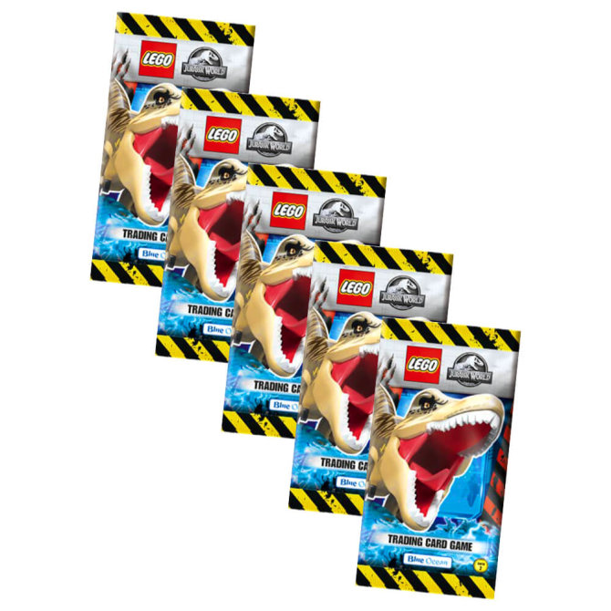 Lego Jurassic World 2 Karten - Sammelkarten Trading Cards (2022) - 5 Booster