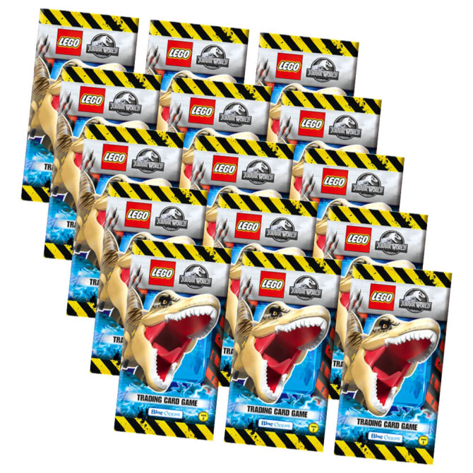 Lego Jurassic World 2 Karten - Sammelkarten Trading Cards (2022) - 15 Booster