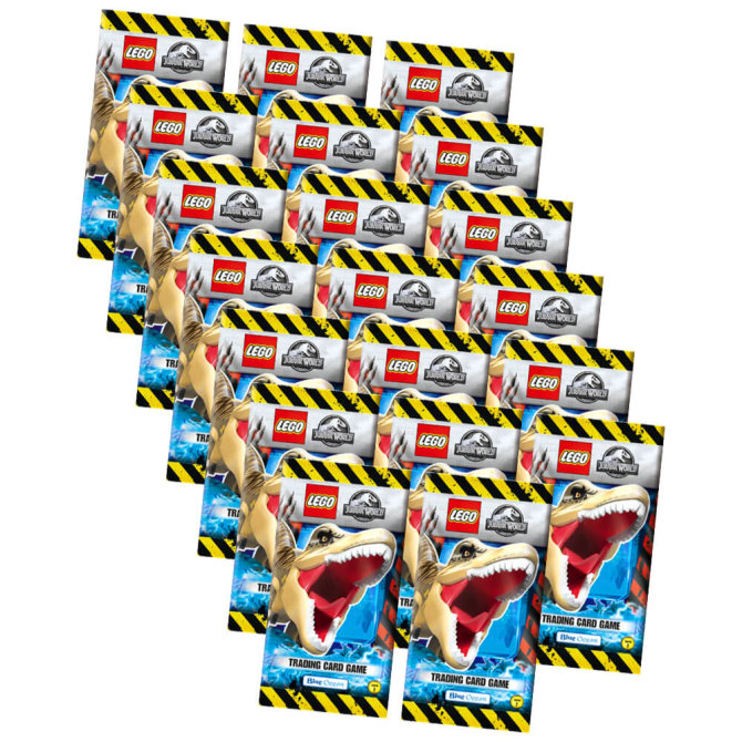 Lego Jurassic World 2 Karten - Sammelkarten Trading Cards (2022) - 20 Booster