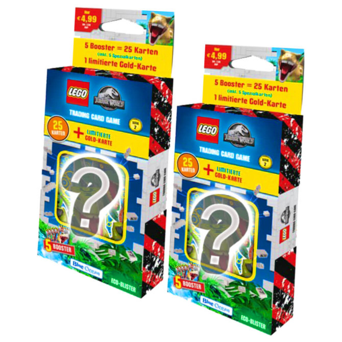 Lego Jurassic World 2 Karten - Sammelkarten Trading Cards (2022) - 2 Blister
