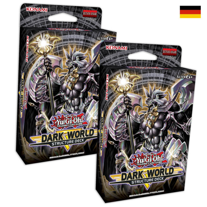 YGO Yu-Gi-Oh! 2 Dark World Structure Decks - Karten Sammelkarten - 1 Auflage Deutsch