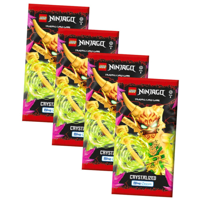 Lego Ninjago Karten Trading Cards Serie 8 - CRYSTALIZED (2023) - 4 Booster Sammelkarten