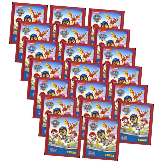 Panini Paw Patrol Sticker - Rescue Knights (2023) - 20 Tüten Sammelsticker