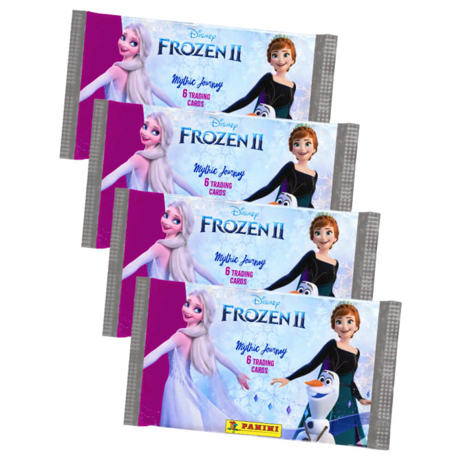 Disney Die Eisk&ouml;nigin 2 - Karten Trading Cards - Mythische Reise (2023) - 4 Booster Sammelkarten