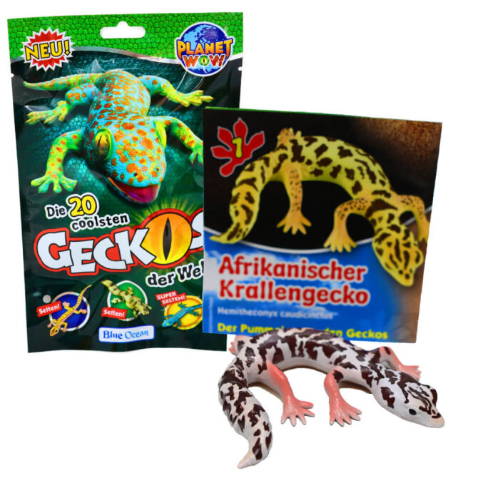 Blue Ocean Geckos Sammelfiguren 2023 - Planet Wow - Figur 1. Afrikanischer Krallengecko