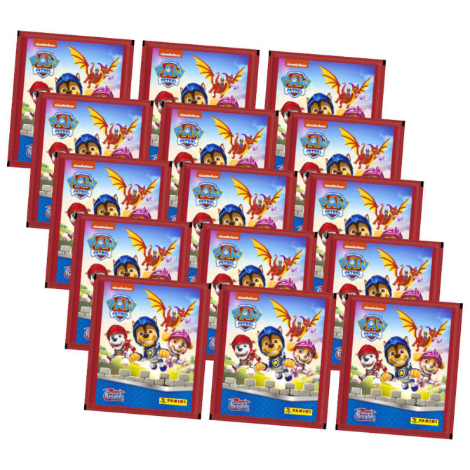 Panini Paw Patrol Sticker - Rescue Knights (2023) - 15 Tüten Sammelsticker