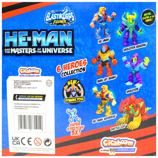 He-Man Univers étendu CICABOOM Elastikorps Fighter He-Man Masters Universe Collection Giga Size