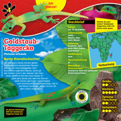 Blue Ocean Geckos Sammelfiguren 2023 - Planet Wow Gl&auml;nzt - Figur 4. Goldstaub-Taggecko