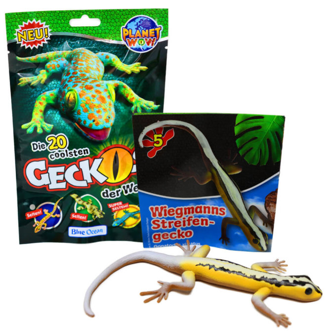 Blue Ocean Geckos Sammelfiguren 2023 - Planet Wow - Figur 5. Wiegmanns Streifengecko
