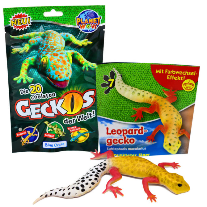 Blue Ocean Geckos Sammelfiguren 2023 - Planet Wow Farbwechsel - Figur 7. Leopardgecko