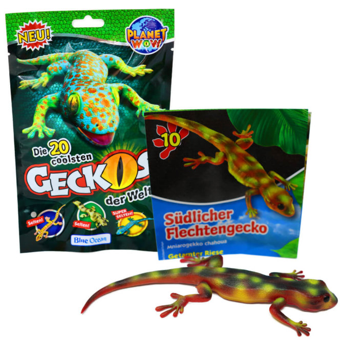Blue Ocean Geckos Sammelfiguren 2023 - Planet Wow - Figur 10. Südlicher Flechtengecko