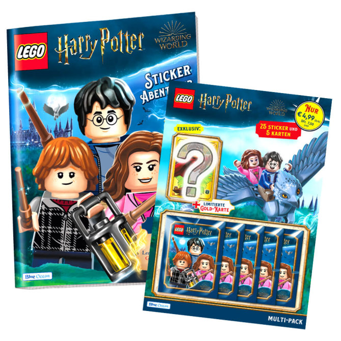 Blue Ocean LEGO Harry Potter Sticker Serie 1 (2023) - 1 Album + 1 Multipack Sammelsticker