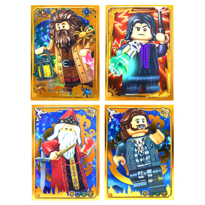 Blue Ocean LEGO Harry Potter Sticker Serie 1 (2023) Sammelsticker - Gold Karte 6 + 7 + 8 + 9