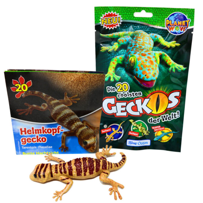 Blue Ocean Geckos Sammelfiguren 2023 - Planet Wow - Figur 20. Helmkopfgecko