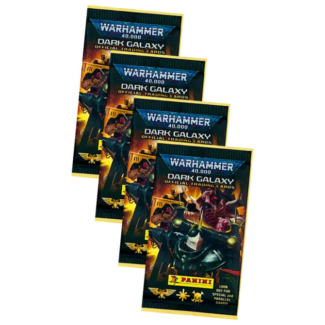 WARHAMMER 40.000 Dark Galaxy Karten - Trading Cards (2023) - 4 Booster Sammelkarten