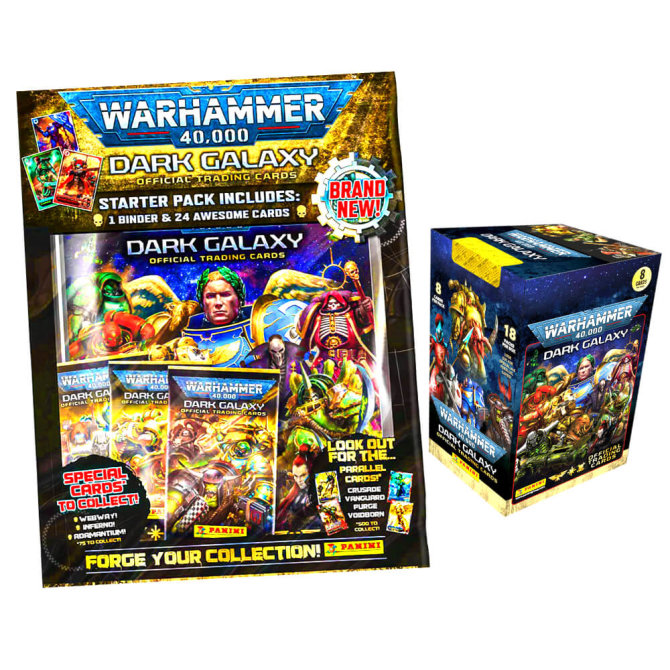 WARHAMMER 40.000 Dark Galaxy Karten - Trading Cards (2023) - 1 Starter + 1 Display
