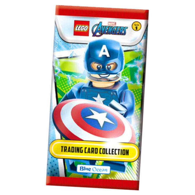 Lego Avengers Karten Trading Cards Serie 1 - Marvel Sammelkarten (2023) - 1 Booster
