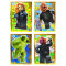 Lego Avengers Karten Trading Cards Serie 1 - Marvel Sammelkarten (2023) - LE11 + LE12 + LE13 + LE14 Gold Karte