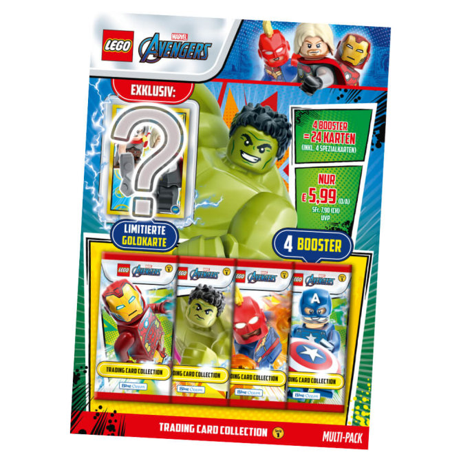 Lego Avengers Karten Trading Cards Serie 1 - Marvel Sammelkarten (2023) - 1 Multipack