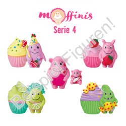 Blue Ocean Moffinis Sammelfiguren Serie 4 - Moffini Muffin Monster - 2 Tüten