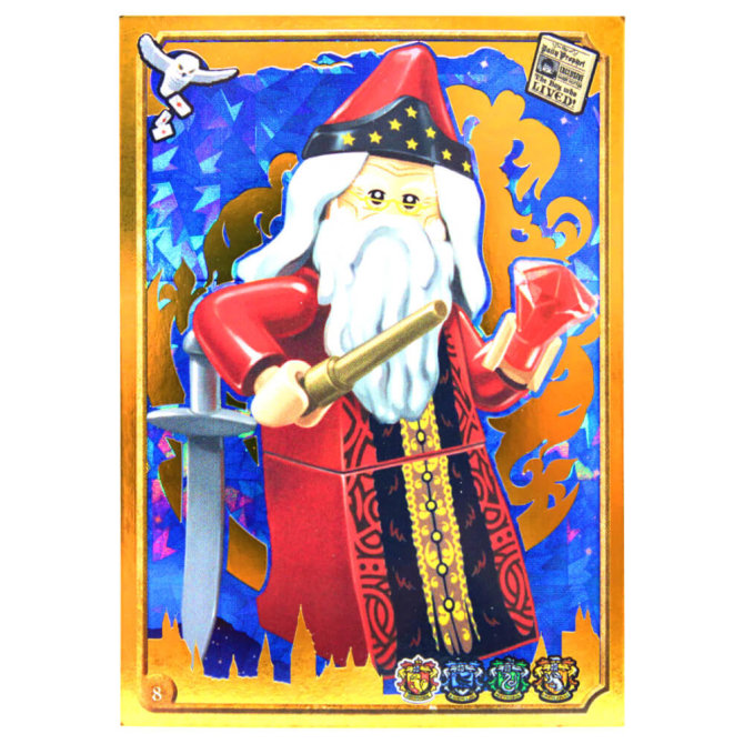 Blue Ocean LEGO Harry Potter Sticker Serie 1 (2023) Sammelsticker - Gold Karte 8